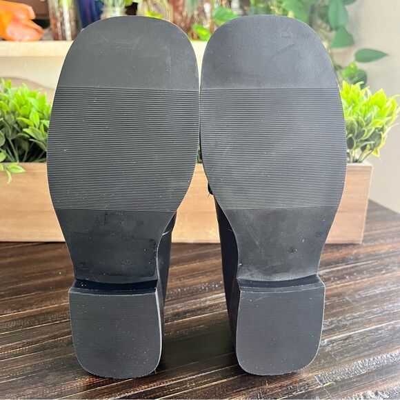 OPEN EDIT Blayke Loafer In Black Faux Leather Size 6.5 NEW - Picture 13 of 16